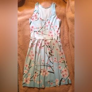 Black milk - cherry blossom scoop skater dress